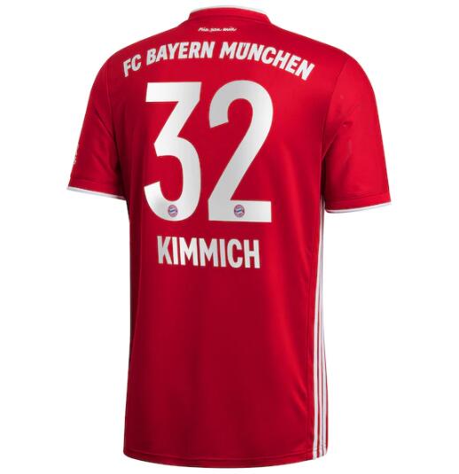 Bayern Munich Home Kit Soccer Jersey Kimmich 32 2020/21